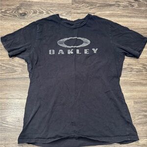 Large Oakley Charcoal Logo Men's Tee